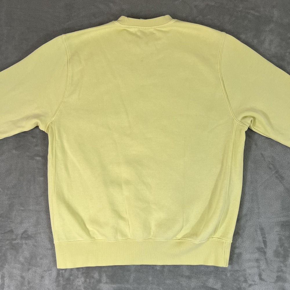 Nike Sweatshirt Mens Medium Yellow Multicolor Outline Logo Crewneck Pullover - Picture 7 of 8